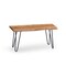 Alaterre Furniture Hairpin Natural Live Edge 36" Bench with Coat Hook Set AWDD032320 - alternate 5